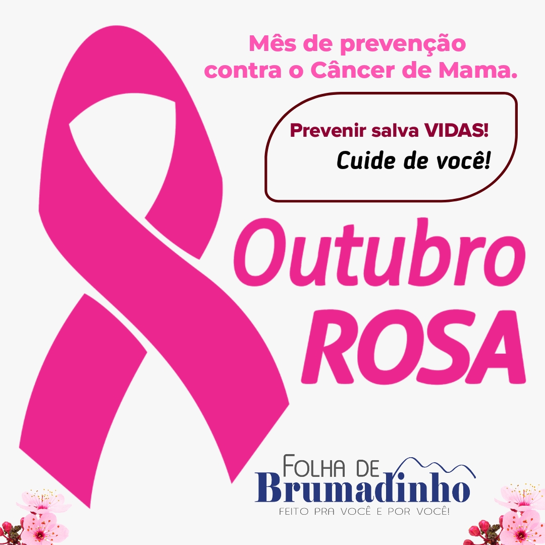 Outubro Rosa Campanha Juntos somos mais fortes contra o câncer de mama