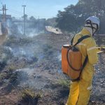 Pelo menos 4 focos de incêndios atingem a região central de Brumadinho neste domingo